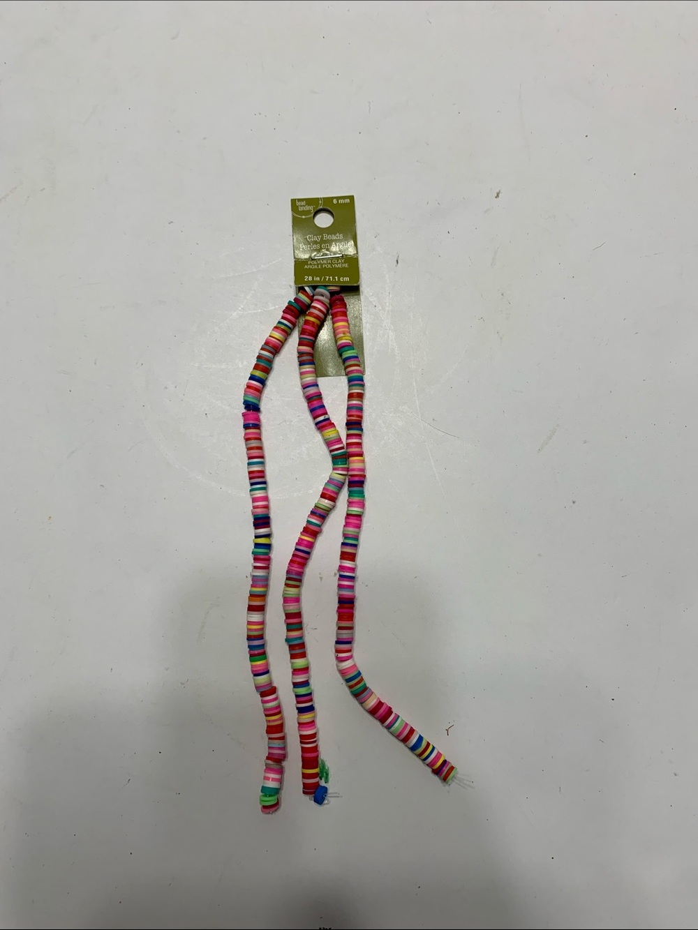Multicolor Heishi Clay Bead Strands - Bright Rainbow